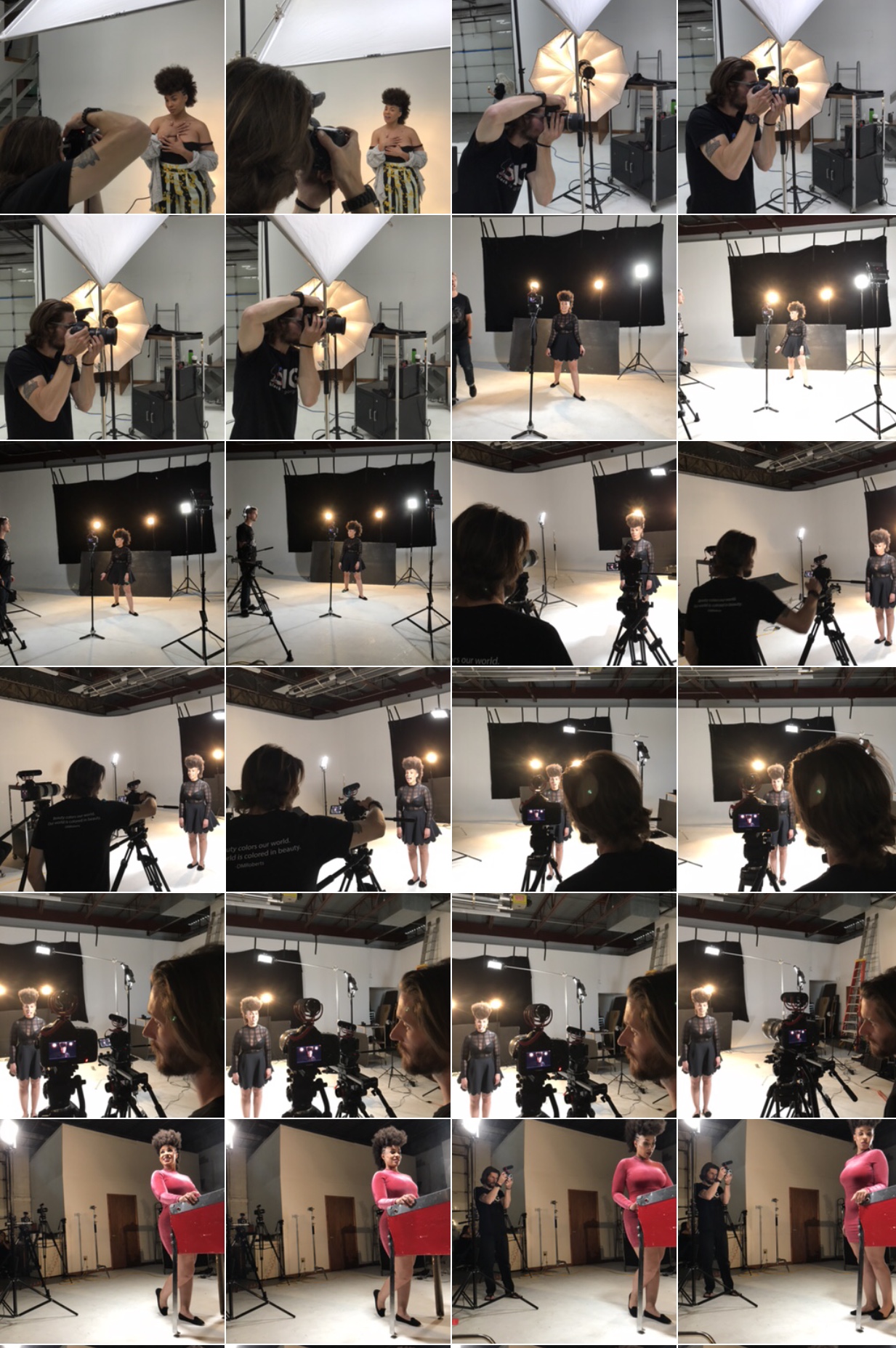 Behind the scenes shoot